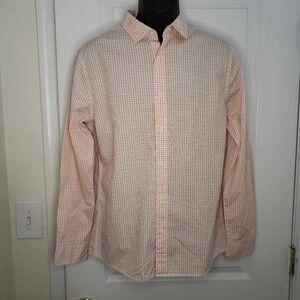 Bixby Mens Button Front Shirt Multicolor Tattersall Long Sleeve Slim Fit M New